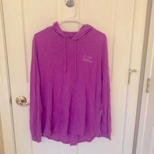 Vineyard Vines women’s long sleeve drawstring hooded t-shirt, size large.